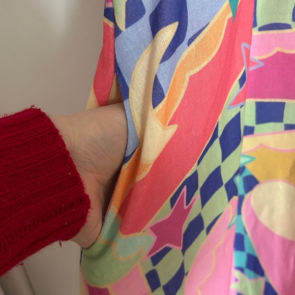 Colorful Geometric Print Dress - Picture 4 of 6